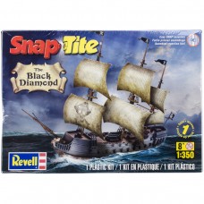 SnapTite Plastic Model Kit Black Diamond Pirate Ship 1:350   556338162